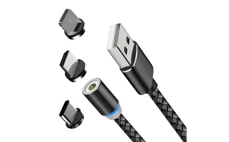 Cablu de incarcare si date 3 in 1 universal magnetic, X-CABLE, 1 metru, Negru Comandă acum