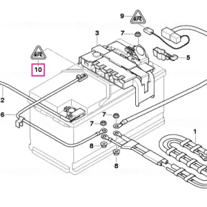 Plată sigură Carcasă conector MAK8 necodificat 1 POL. - BMW