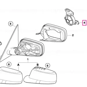Actuator right - BMW Doar azi