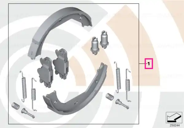 Set reparatie saboti frana, Kit Value Parts - BMW Seria 5 E60 E61, Seria 6 E63 E64, X5 E53 Ofertă exclusivă