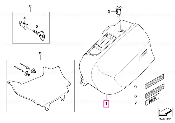 Preț redus Case left SW - BMW Motorrad