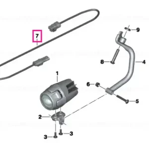 Adapter wire LED auxiliary headlight - BMW Motorrad Plată securizată