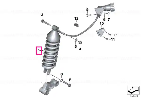 Preferatul clienților Arc suspensie spate - BMW Motorrad