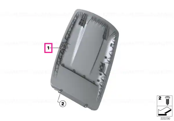 Imitation leather rear panel with pocket SCHWARZ - BMW Expediere rapidă