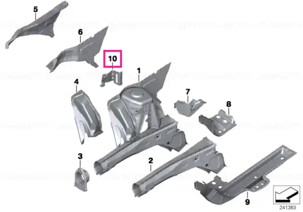 Right supporting strut reinforcement - BMW - Mini Reducere specială
