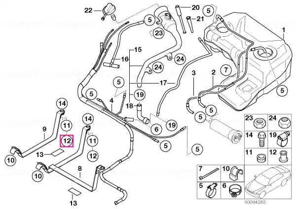 Spacer sleeve - BMW Retur ușor