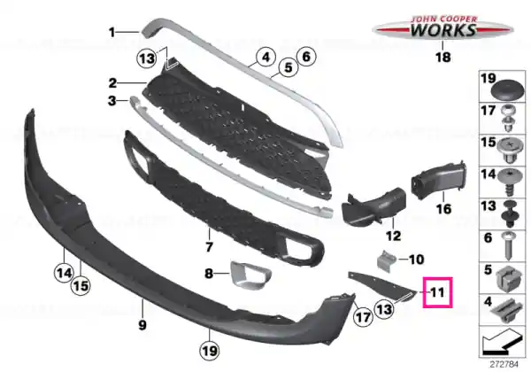 Preferatul clienților Deflector lip right - BMW - Mini