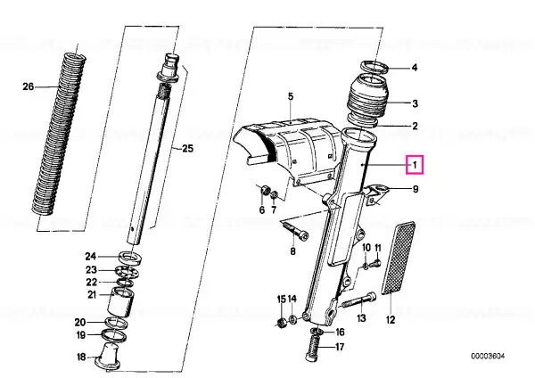 Cel mai vândut Slider tube left - BMW Motorrad
