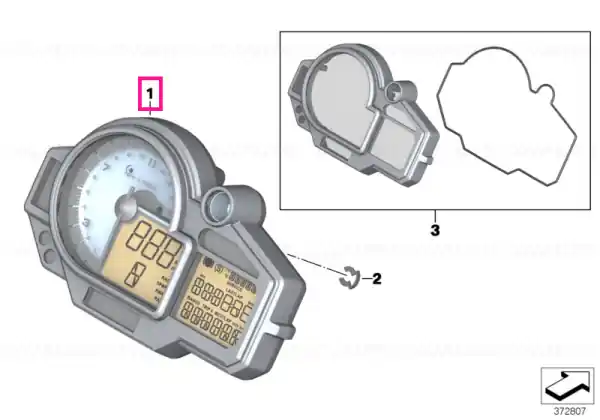 Preț redus Instrument cluster - BMW Motorrad