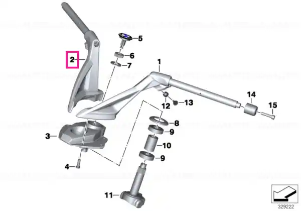 Chilipir Handlebar, right - BMW Motorrad