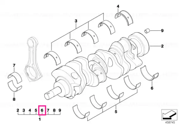 Cel mai vândut Guide-bearing shell yellow 70,00MM(0) - BMW