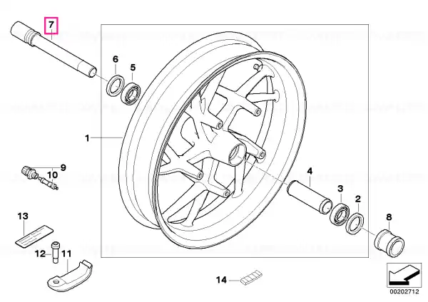 Ofertă exclusivă Quick-release axle - BMW Motorrad