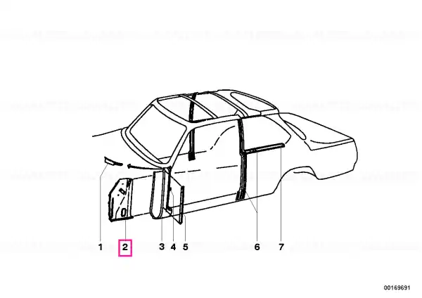 Livrare gratuită Plintă coloană față dreapta - BMW