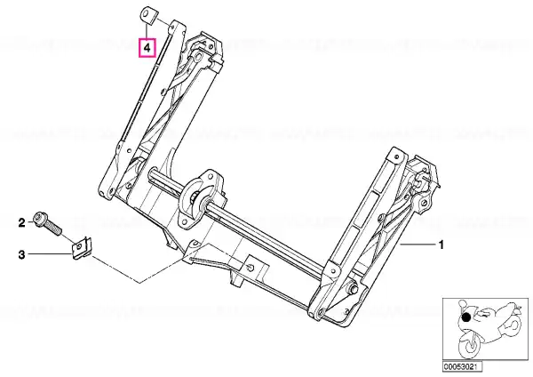 Distance rubber - BMW Motorrad Plată sigură