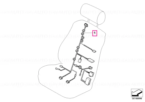 Cel mai vândut Wiring set seat, passenger's side - BMW