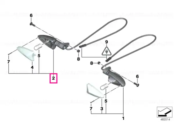 Turn indicator - BMW Motorrad Livrare rapidă