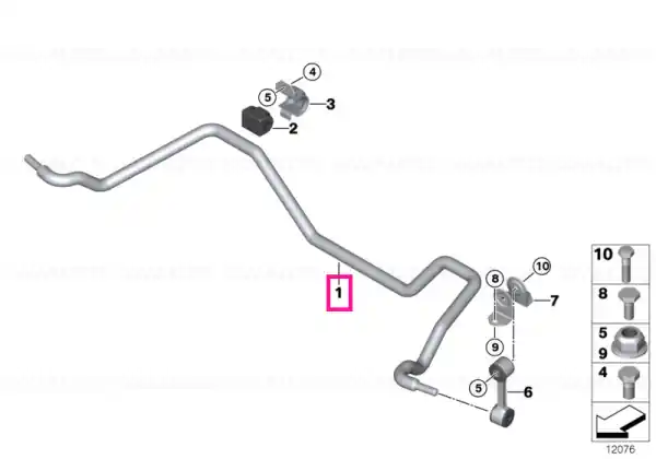 Stabilizer, rear D=20MM - BMW Reduceri