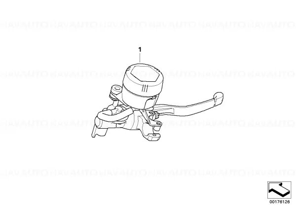 Ultima șansă Pârghie frână de mână D=15 - BMW Motorrad