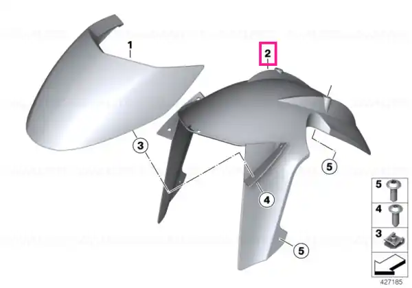 Super ofertă Mudguard rear - BMW Motorrad