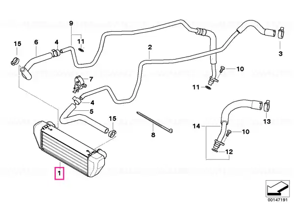 Preț mic Oil cooler - BMW Motorrad