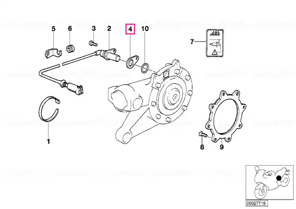 Spacer 0,050MM - BMW Motorrad Plată securizată