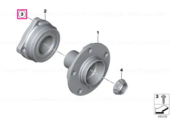 Şurub Torx M12X1,5X33-10.9 - BMW Retur ușor