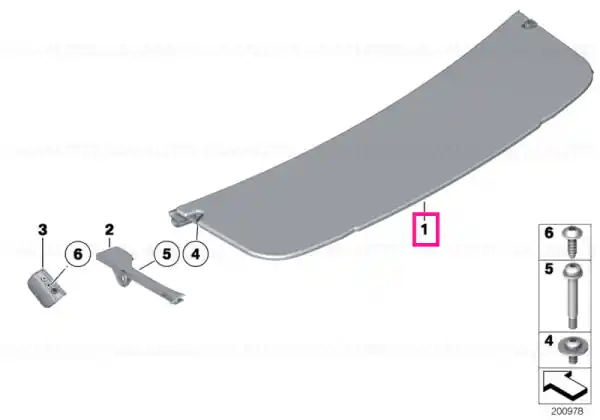 Reduceri Parcel shelf, rear OYSTER - BMW