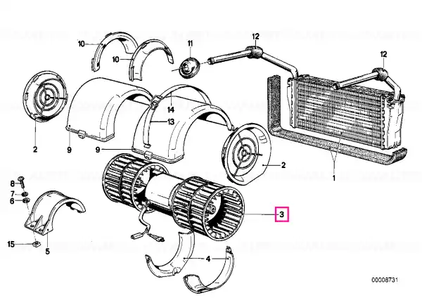 Cel mai vândut Blower unit - BMW
