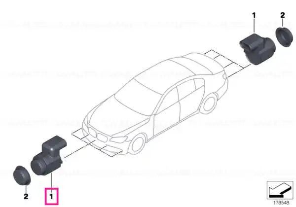 Senzor ultrasonic Barbera Red WA39 - BMW Ultima șansă