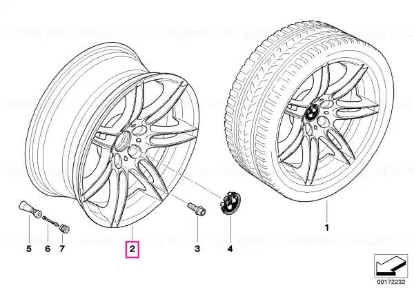 Reduceri Light alloy rim 81/2JX19 ET:14 - BMW