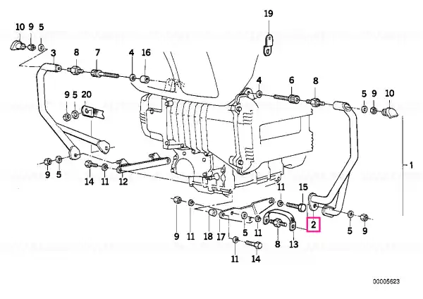 Mai ieftin Left engine protection bar CR - BMW