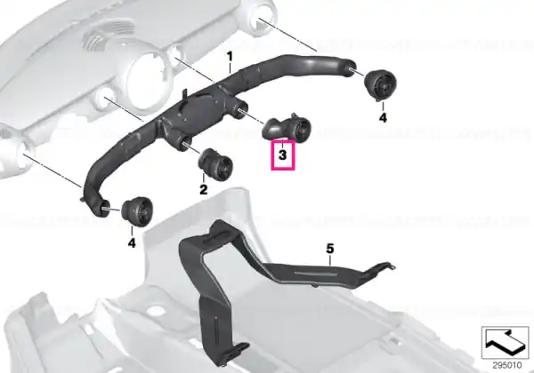 Expediere rapidă Air vent, centre right - BMW - Mini