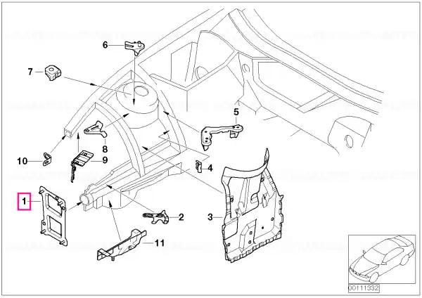 Fixare element deformare dreapta - BMW Preț promoțional