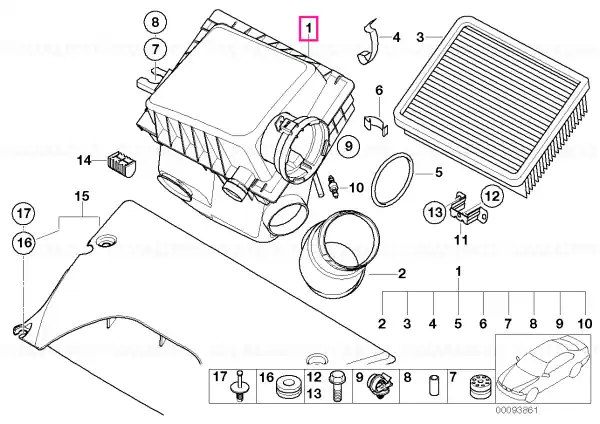 Vezi acum Intake silencer - BMW