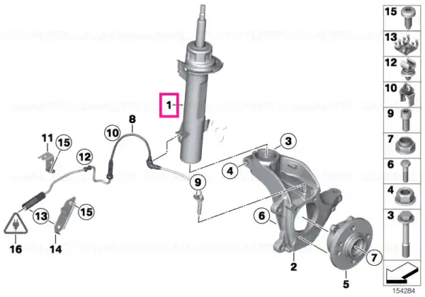 Ofertă Strut arc față stânga - BMW - Mini