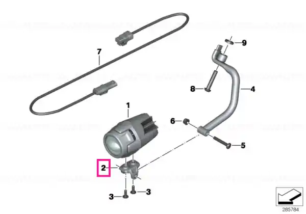 Cumpără online Adapter, additional headlight - BMW Motorrad
