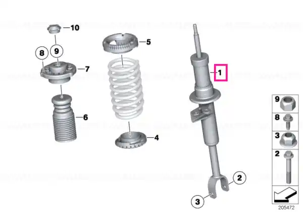 Ofertă Strut arc față stânga - BMW
