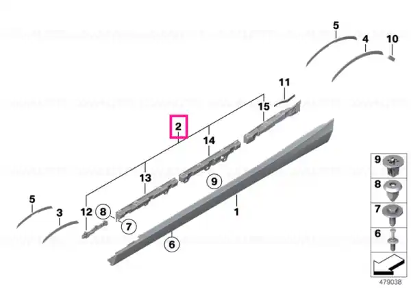 Set, holding strips, right -M- - BMW Ofertă de sezon