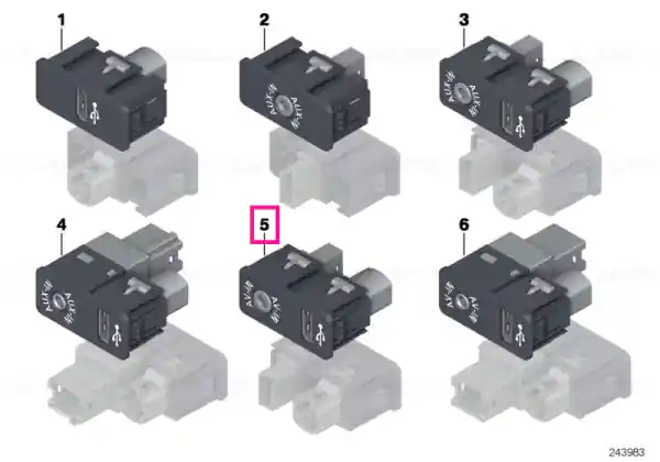 USB/AV-IN socket - BMW Livrare gratuită