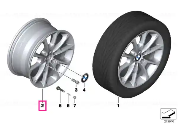 Cumpără acum Jantă aliaj ușor 8,5JX18 ET:47 8,5JX18 ET:47 - BMW