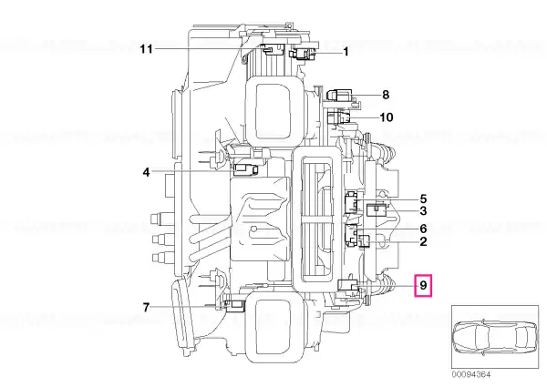 Reducere specială Actuator, left cold air duct - BMW
