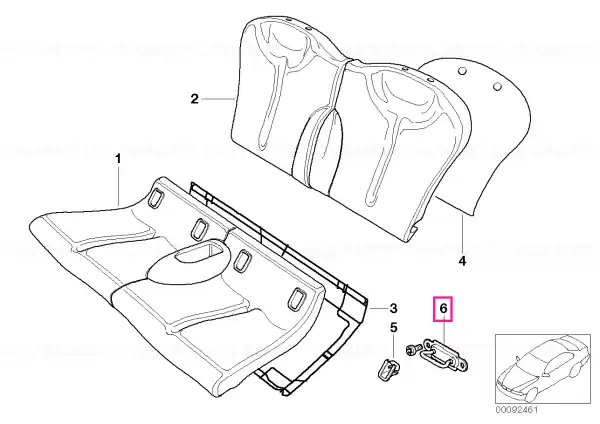 Anchorage Isofix - BMW - Mini Plată sigură