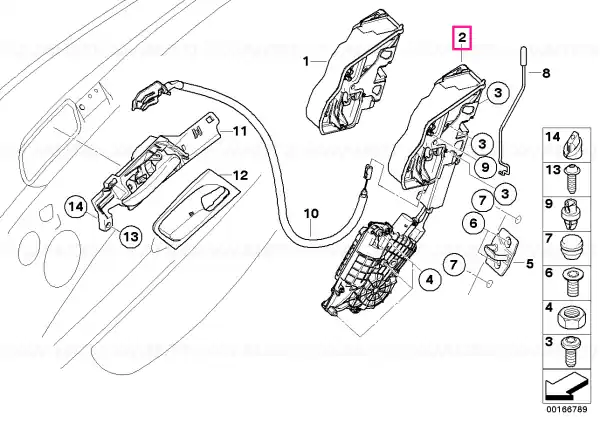 Ofertă exclusivă Door lock rear right SCA - BMW