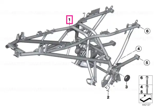 Preț redus Rear frame MAGMAROT - BMW Motorrad