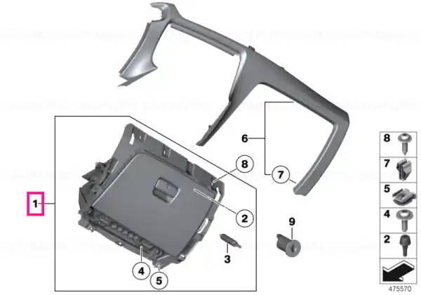 Glove box OYSTER - BMW Reducere de preț