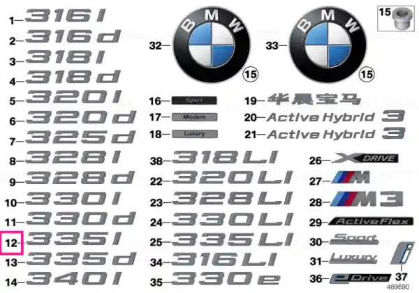 Ofertă Lettering 335I - BMW