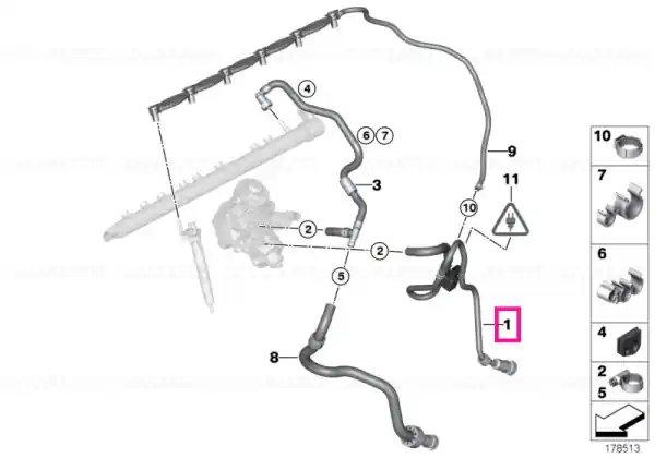 Mai ieftin Fuel feed line - BMW