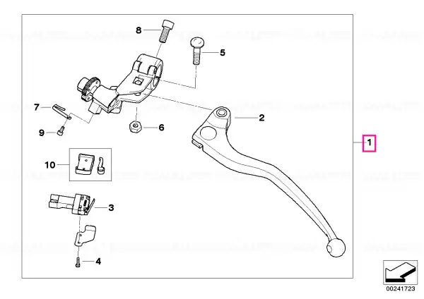 Clutch control assembly - BMW Motorrad Discount