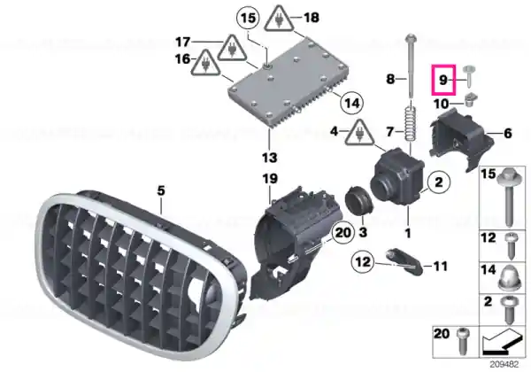 Reducere specială Șurub hexagonal cu șaibă - BMW