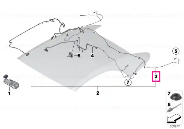 Cumpără online Wiring harness, hydraulic unit - BMW